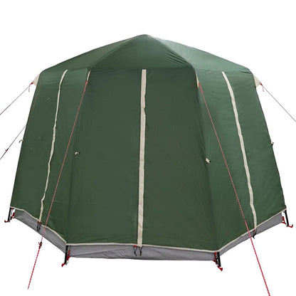 Huisje Tent met dak met opslag Groen en Wit 320 x 320 x 203 cm
