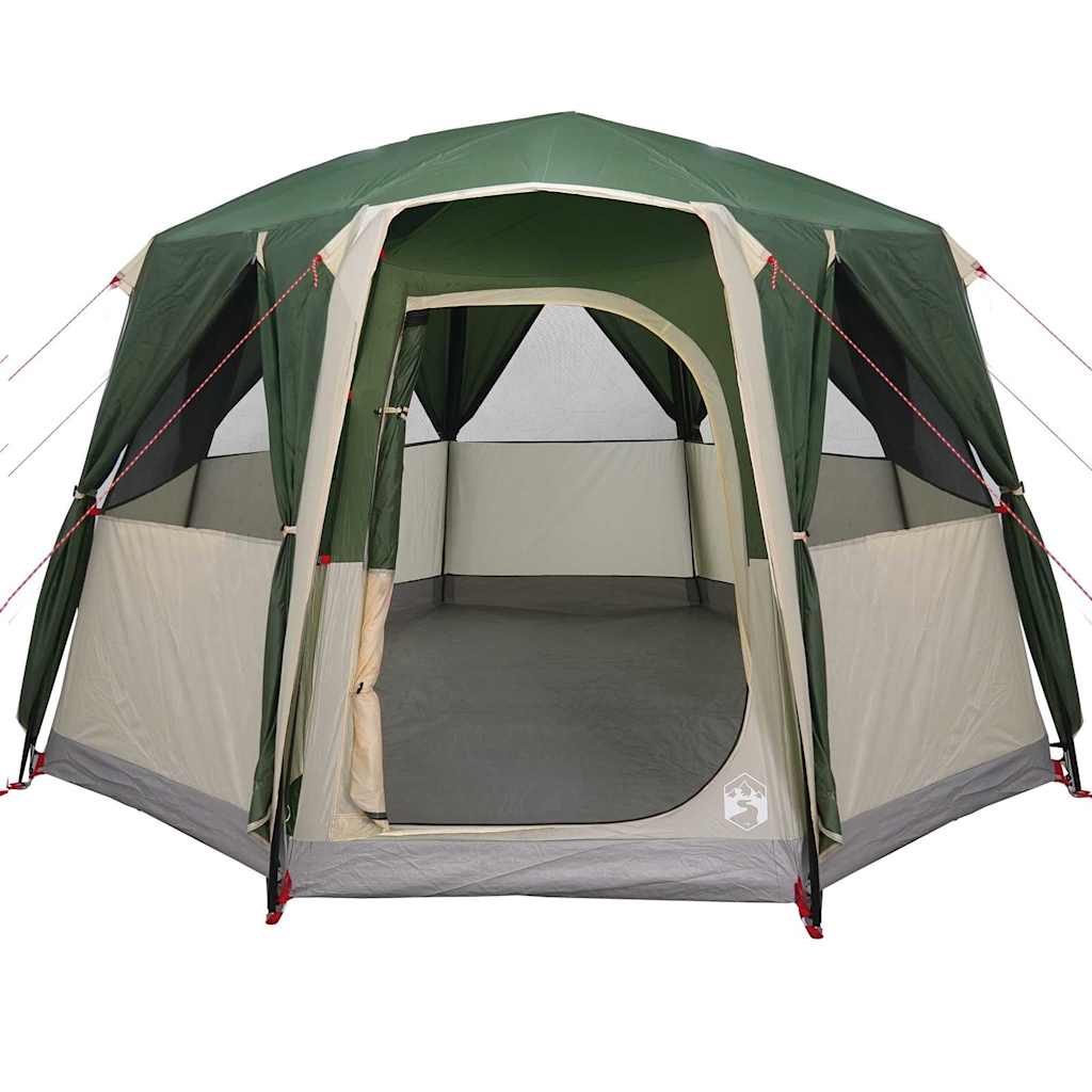 Huisje Tent met dak met opslag Groen en Wit 320 x 320 x 203 cm