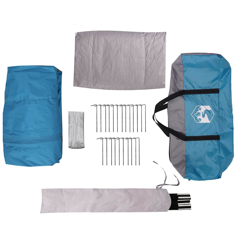 Huisje Tent met dak Blauw en Grijs 320 x 320 x 203 cm