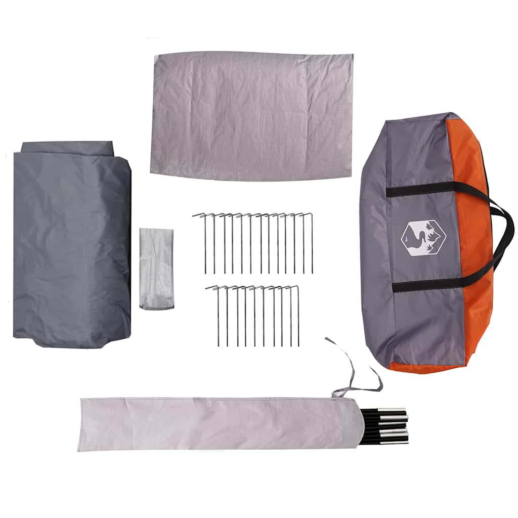 Huisje Tent met dak Grijs en Oranje 320 x 320 x 203 cm