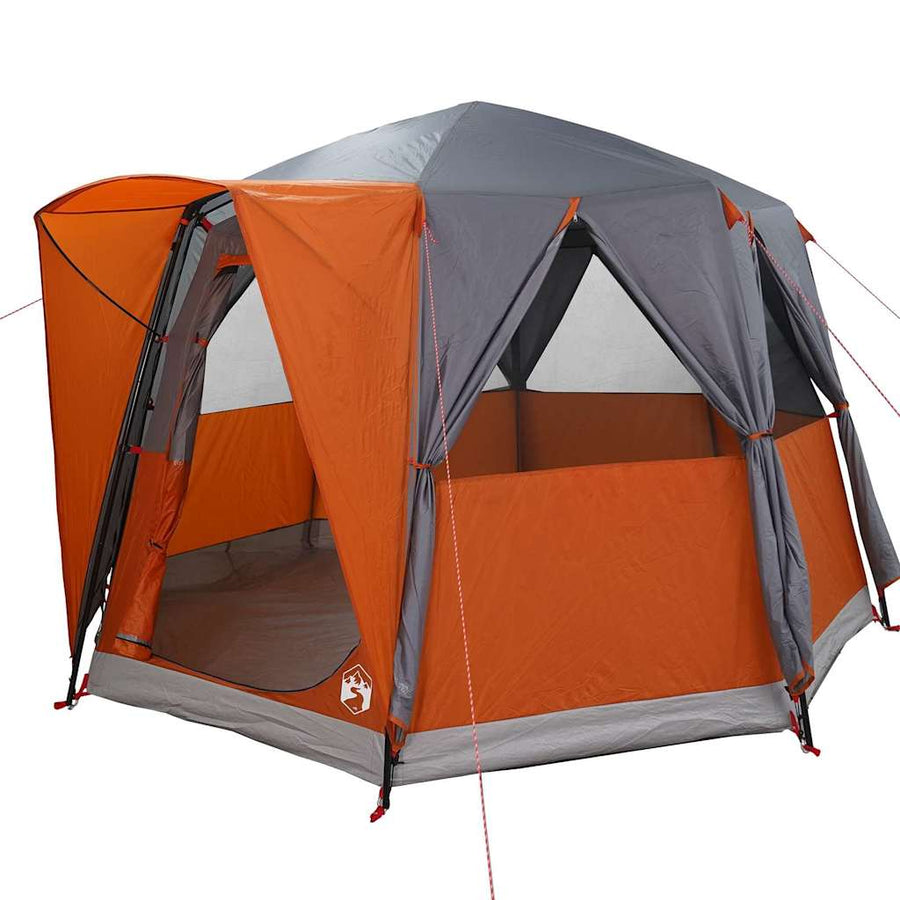 Huisje Tent met dak Grijs en Oranje 320 x 320 x 203 cm