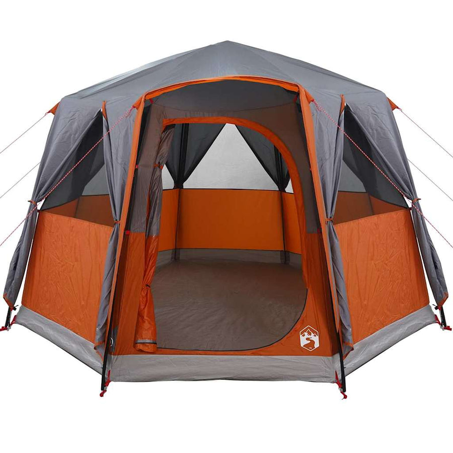 Huisje Tent met dak Grijs en Oranje 320 x 320 x 203 cm
