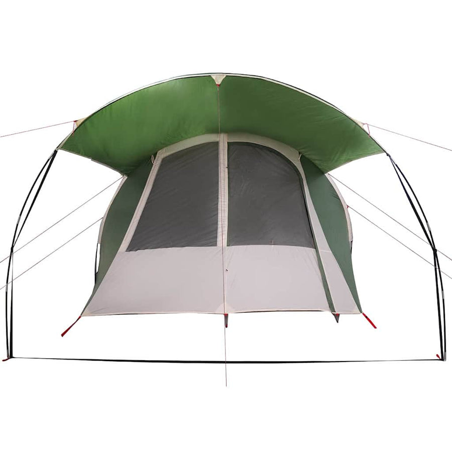 Tunneltent met dak met opslag Groen en Wit 740 x 370 x 220 cm