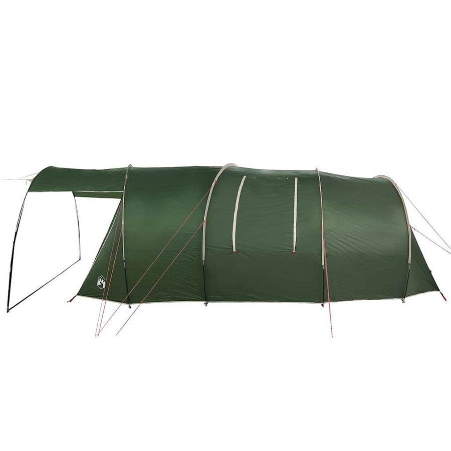 Tunneltent met dak met opslag Groen en Wit 740 x 370 x 220 cm