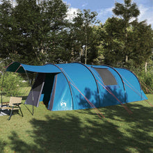 Tunneltent met dak met opslag Blauw en Grijs 740 x 370 x 220 cm
