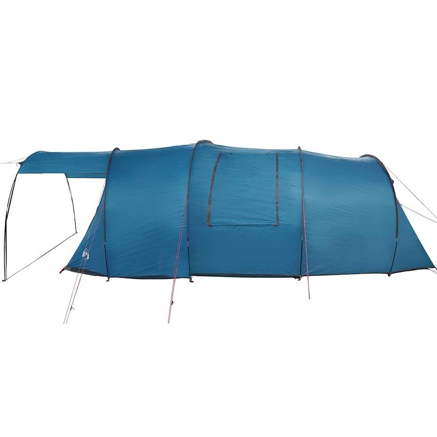 Tunneltent met dak met opslag Blauw en Grijs 740 x 370 x 220 cm