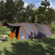 Tunneltent 4-persoons 740x370x220 cm grijs oranje