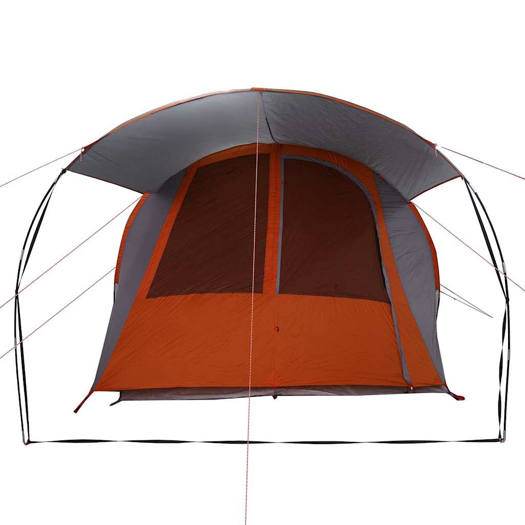 Tunneltent met dak Grijs en Oranje 740 x 370 x 220 cm