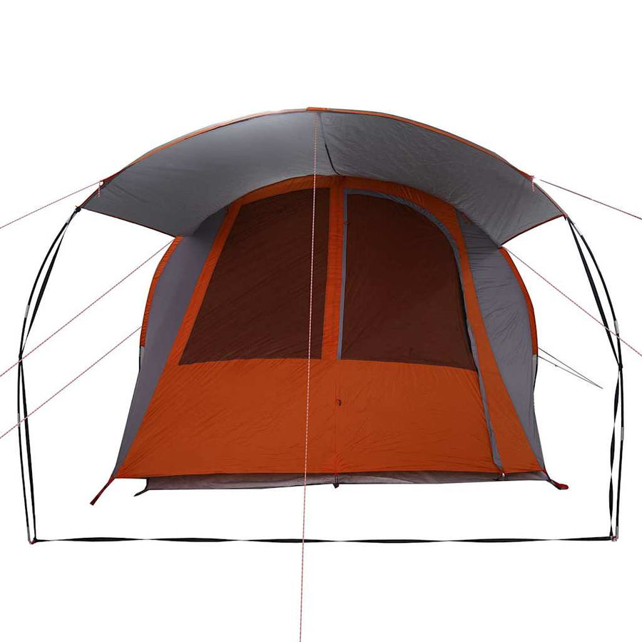 Tunneltent met dak Grijs en Oranje 740 x 370 x 220 cm
