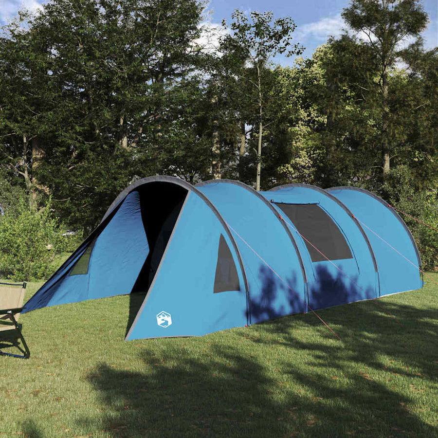 Tunneltent met dak met opslag Blauw en Grijs 778 x 356 x 210 cm