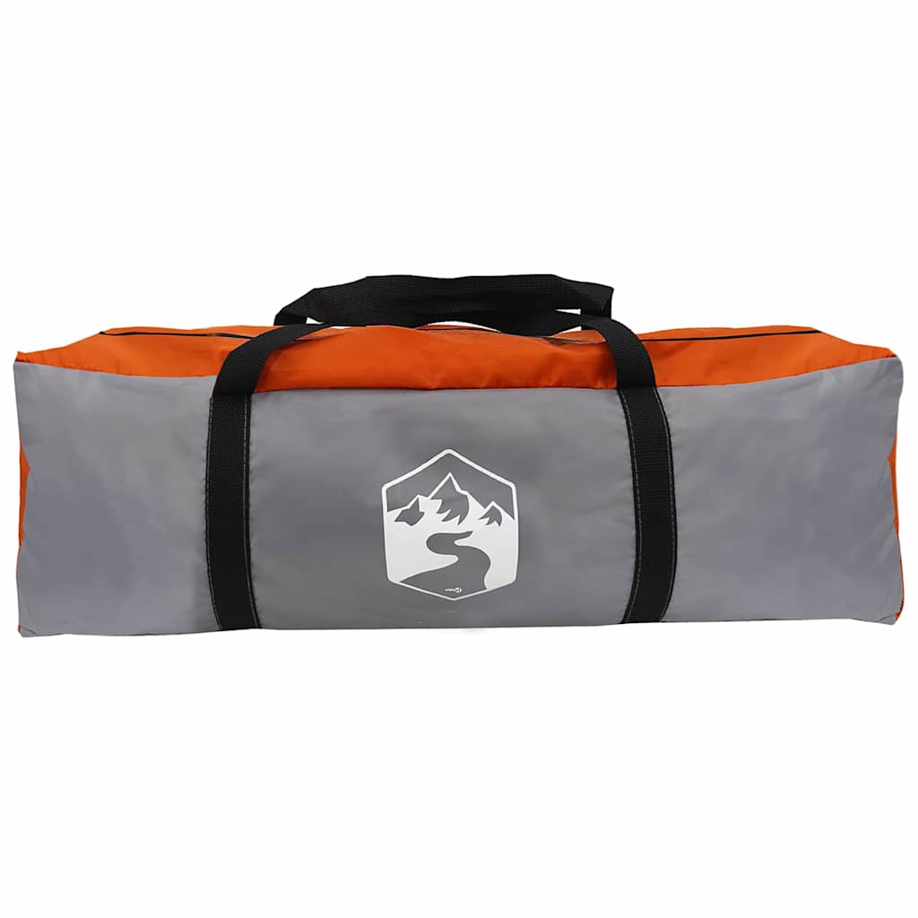 Tunneltent met dak Grijs en Oranje 778 x 356 x 210 cm