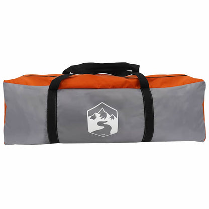 Tunneltent met dak Grijs en Oranje 778 x 356 x 210 cm