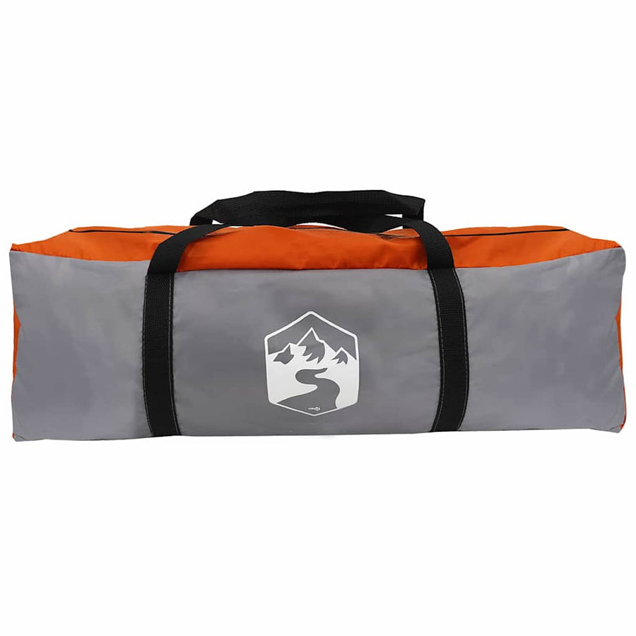 Tunneltent met dak Grijs en Oranje 778 x 356 x 210 cm