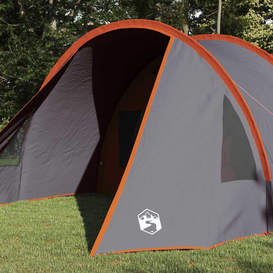 Tunneltent met dak Grijs en Oranje 778 x 356 x 210 cm