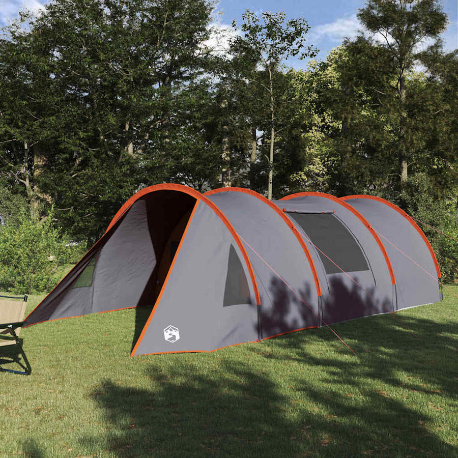 Tunneltent met dak Grijs en Oranje 778 x 356 x 210 cm