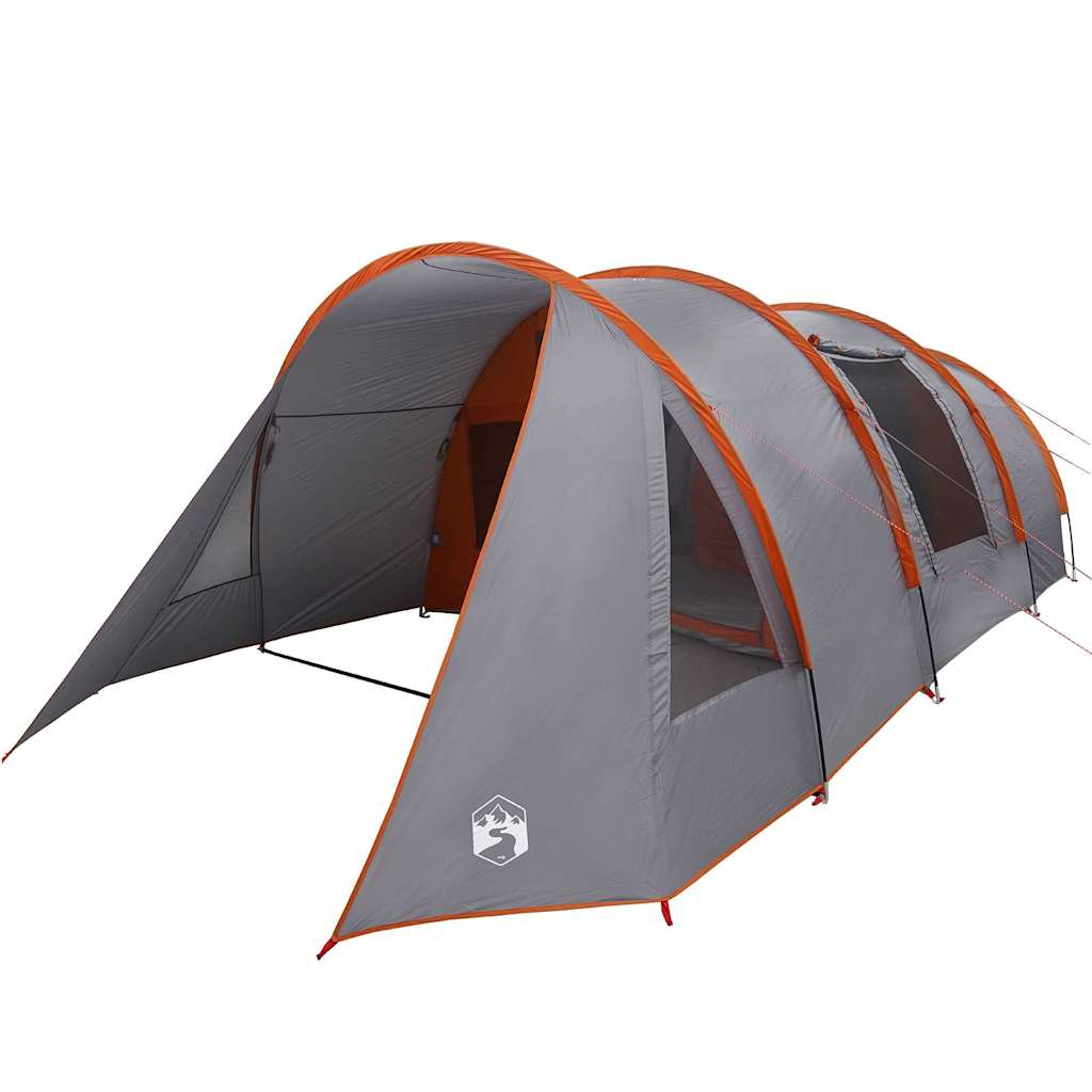 Tunneltent met dak Grijs en Oranje 778 x 356 x 210 cm