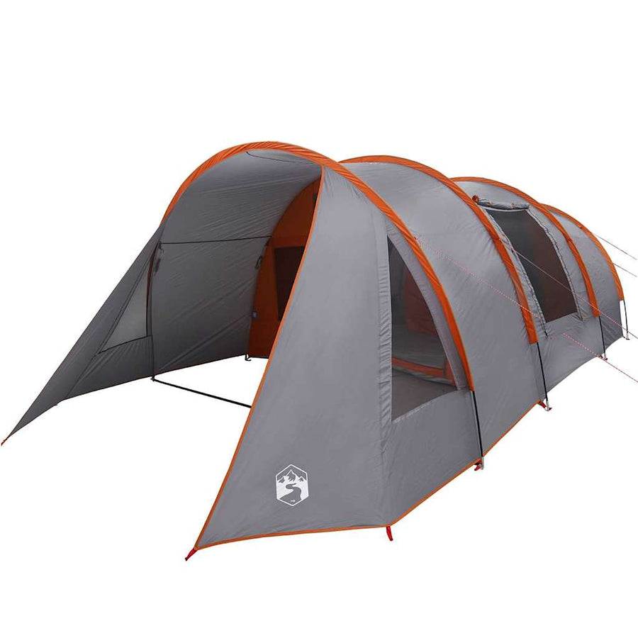 Tunneltent met dak Grijs en Oranje 778 x 356 x 210 cm