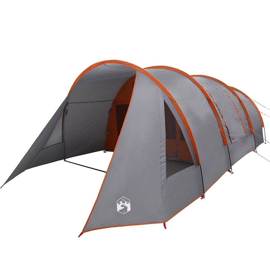 Tunneltent met dak Grijs en Oranje 778 x 356 x 210 cm