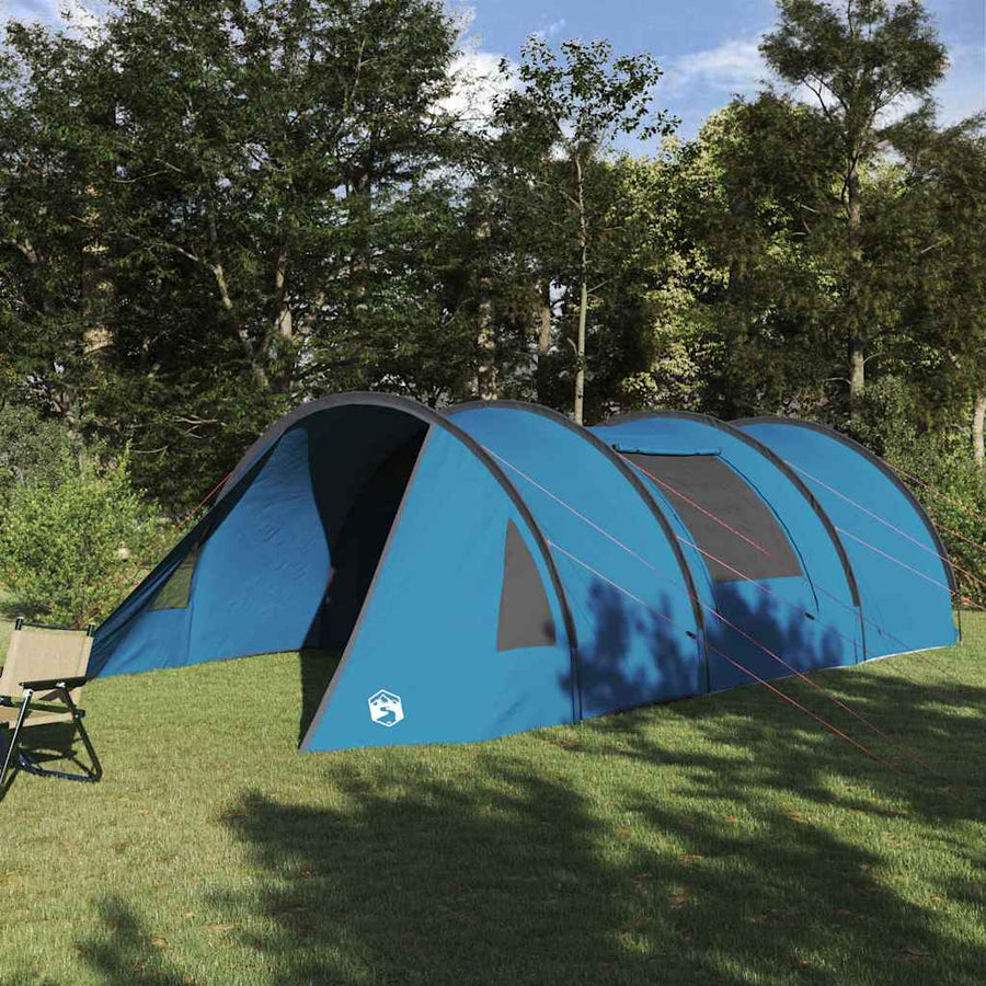 Tunneltent met dak met opslag Blauw en Grijs 778 x 356 x 210 cm