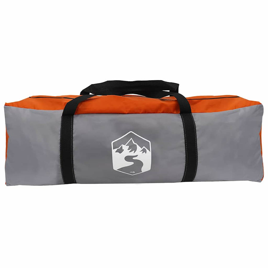 Tunneltent met dak Grijs en Oranje 778 x 356 x 210 cm