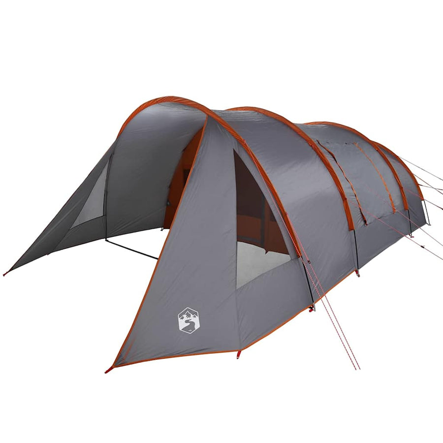 Tunneltent met dak Grijs en Oranje 778 x 356 x 210 cm