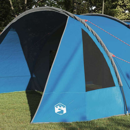 Tunneltent met dak met opslag Blauw en Grijs 778 x 356 x 210 cm