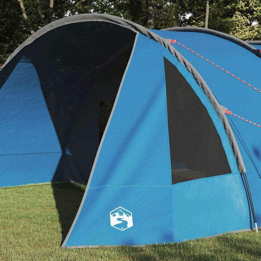 Tunneltent met dak met opslag Blauw en Grijs 778 x 356 x 210 cm