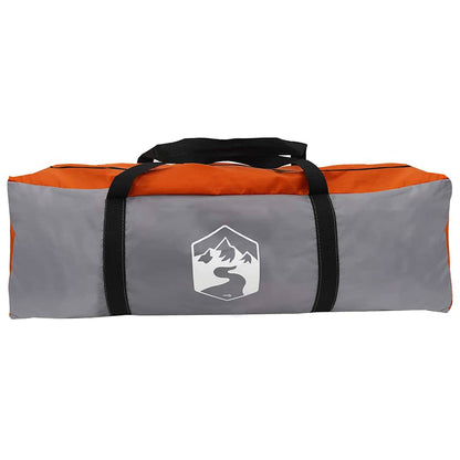 Tunneltent met dak Grijs en Oranje 778 x 356 x 210 cm