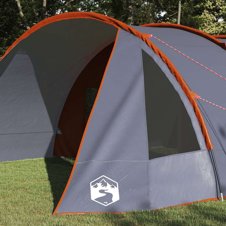 Tunneltent met dak Grijs en Oranje 778 x 356 x 210 cm