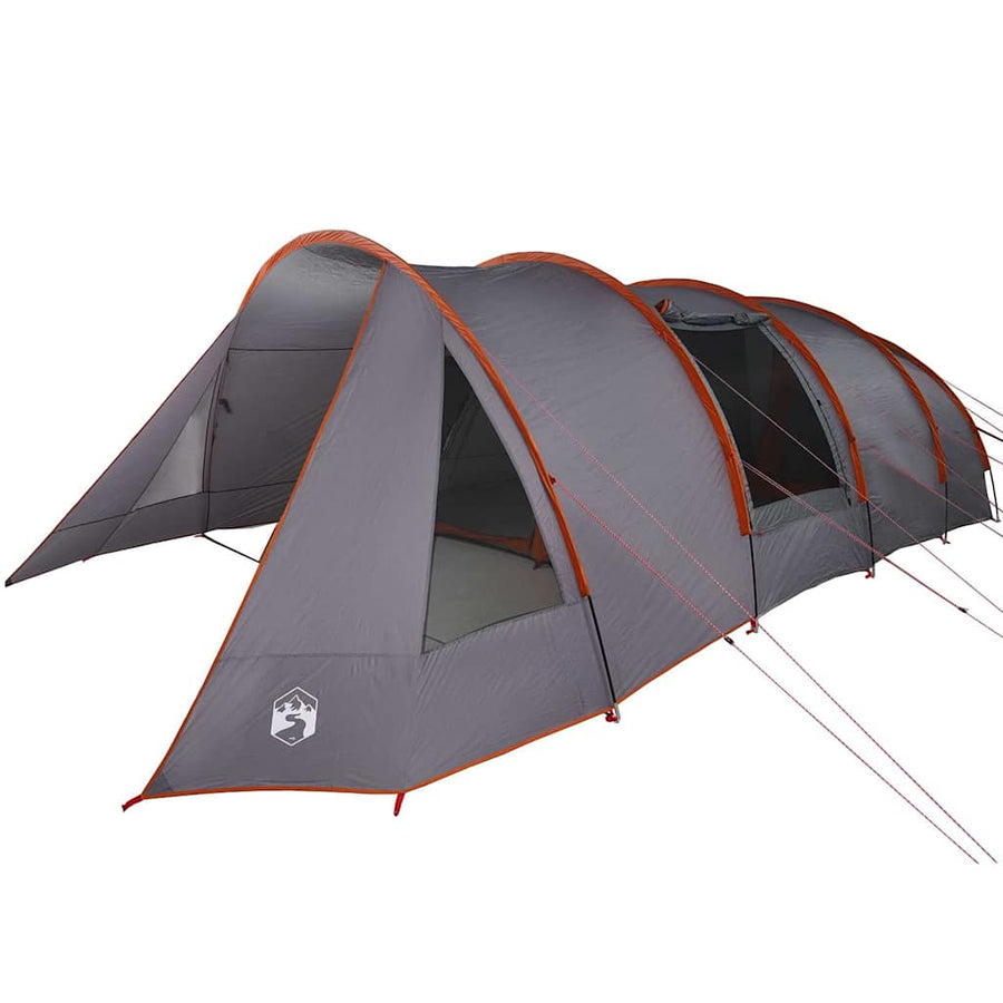 Tunneltent met dak Grijs en Oranje 778 x 356 x 210 cm