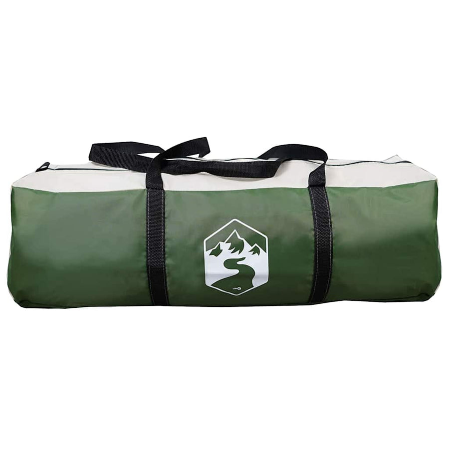 Tunneltent met dak met opslag Groen en Wit 700 x 590 x 215 cm