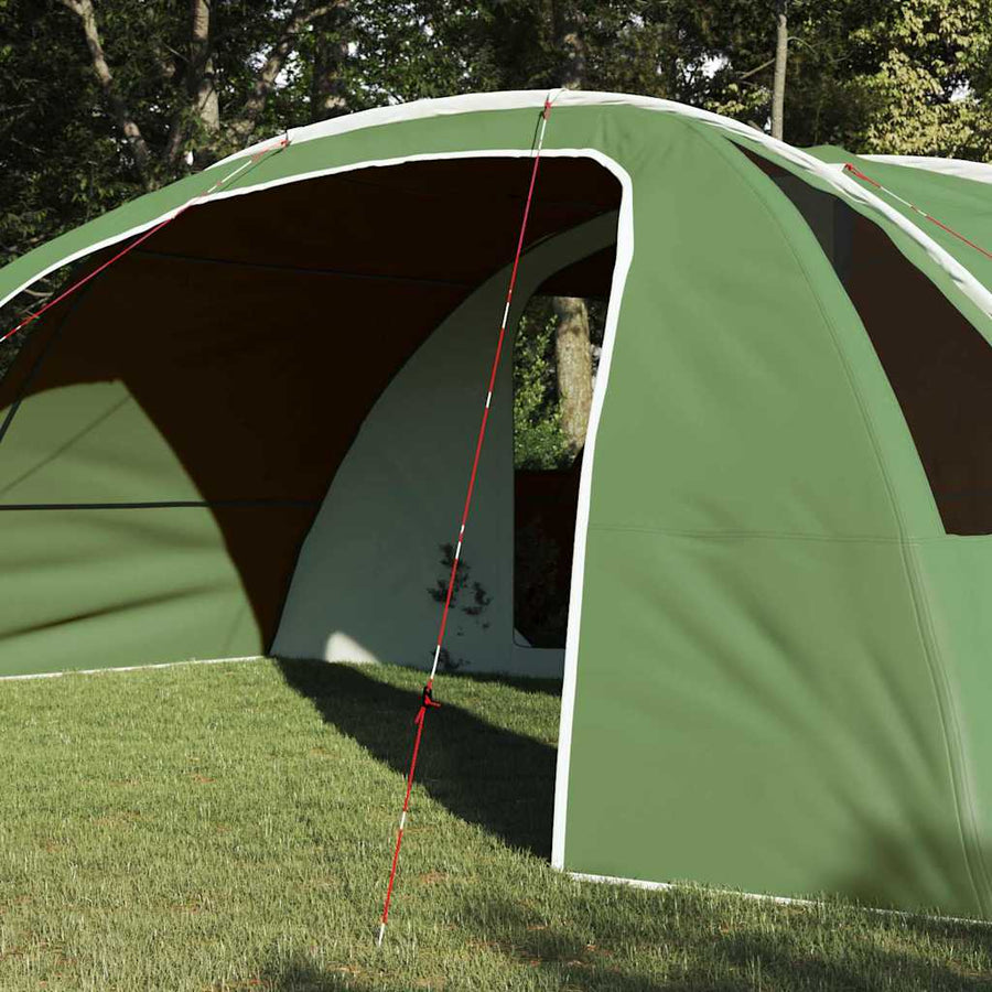Tunneltent met dak met opslag Groen en Wit 700 x 590 x 215 cm