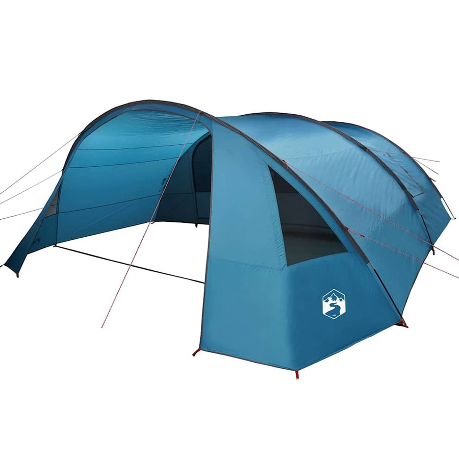 Tunneltent met dak met opslag Blauw en Grijs 700 x 590 x 215 cm