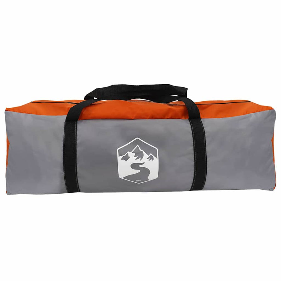 Tunneltent met dak Grijs en Oranje 700 x 590 x 215 cm