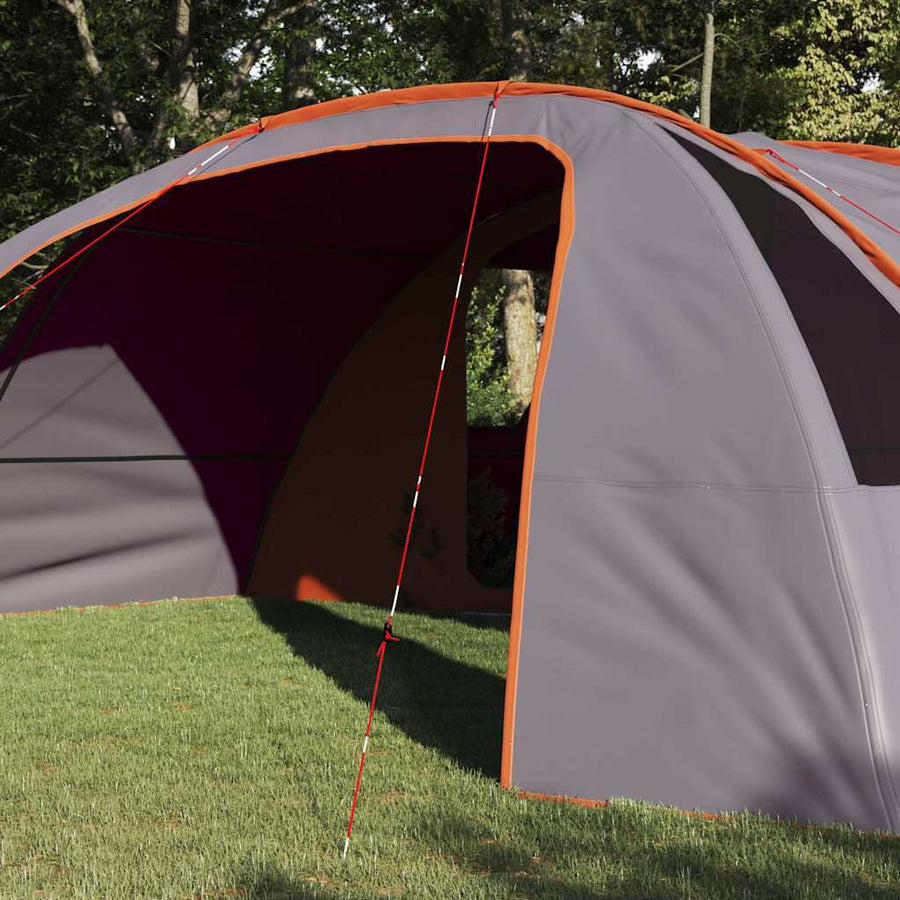 Tunneltent met dak Grijs en Oranje 700 x 590 x 215 cm