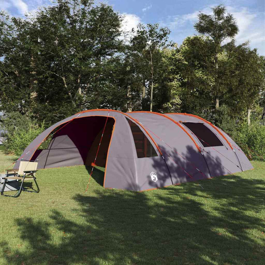Tunneltent met dak Grijs en Oranje 700 x 590 x 215 cm