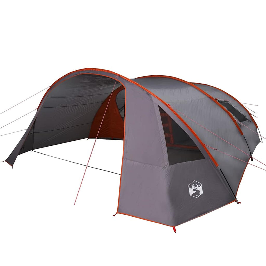 Tunneltent met dak Grijs en Oranje 700 x 590 x 215 cm