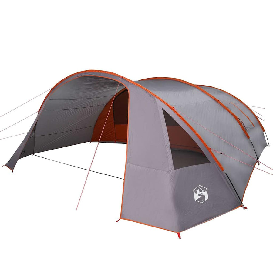 Tunneltent met dak Grijs en Oranje 700 x 590 x 215 cm