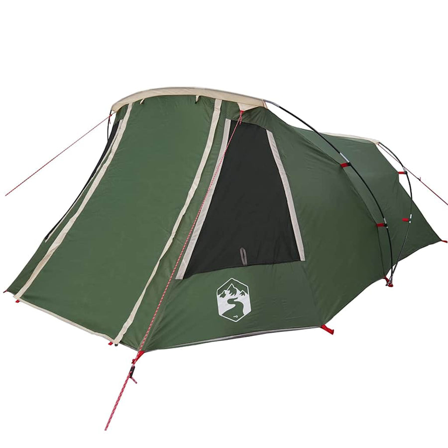 Tunneltent met dak met opslag Groen en Wit 328 x 228 x 115 cm