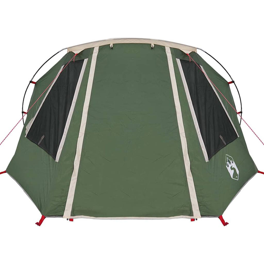 Tunneltent met dak met opslag Groen en Wit 328 x 228 x 115 cm
