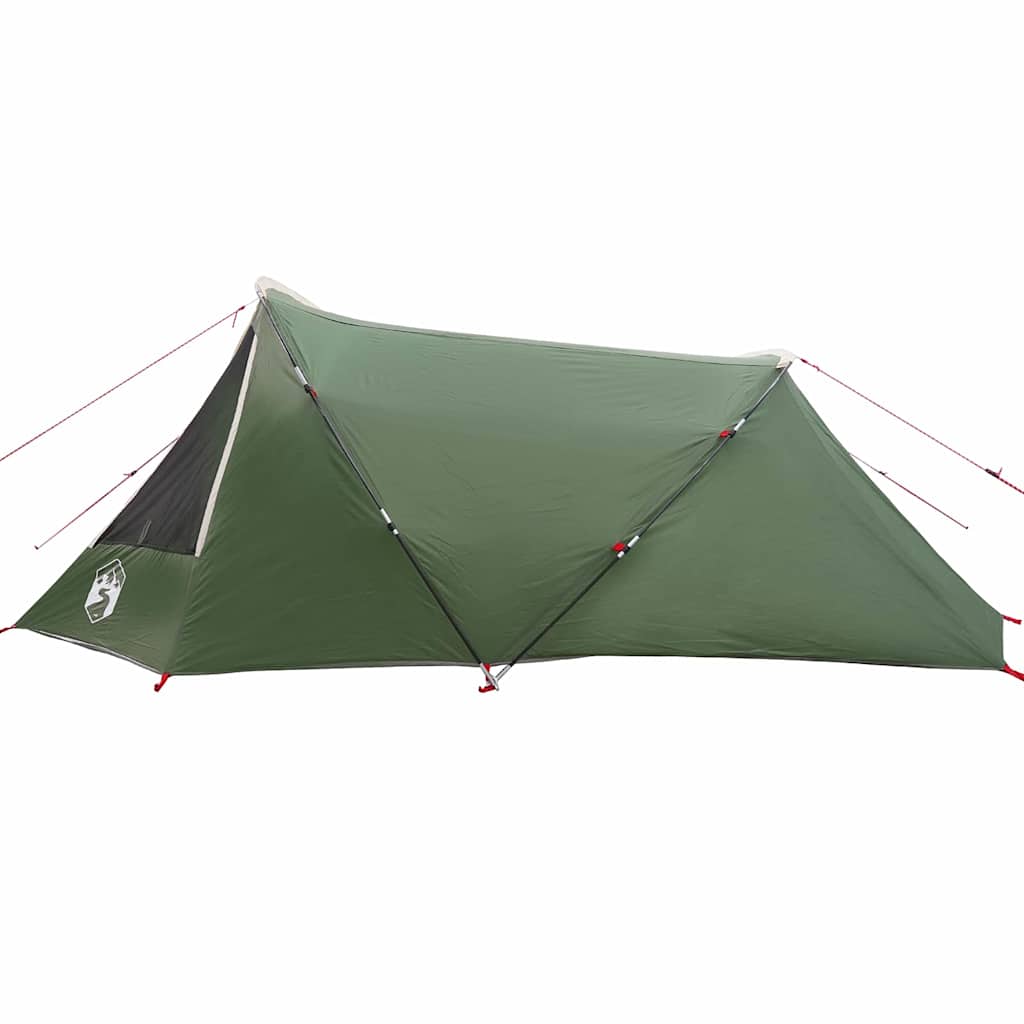 Tunneltent met dak met opslag Groen en Wit 328 x 228 x 115 cm