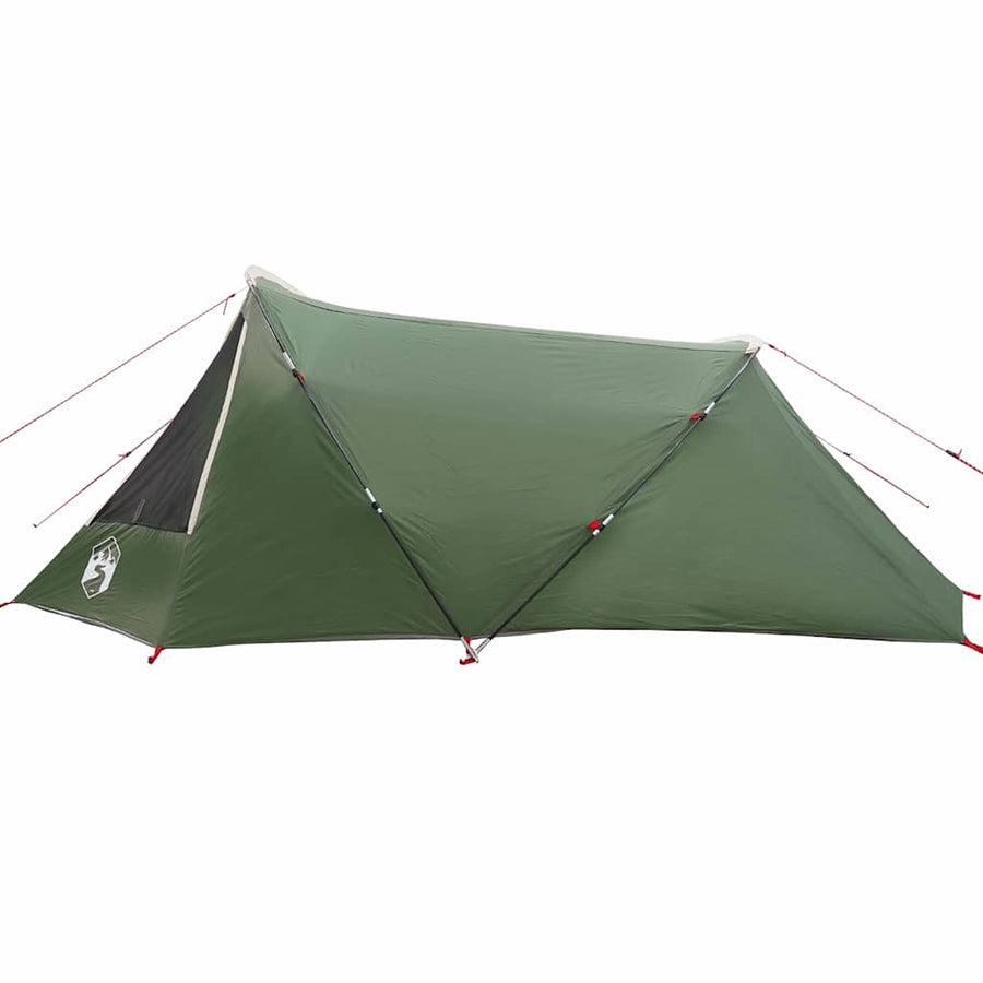 Tunneltent met dak met opslag Groen en Wit 328 x 228 x 115 cm