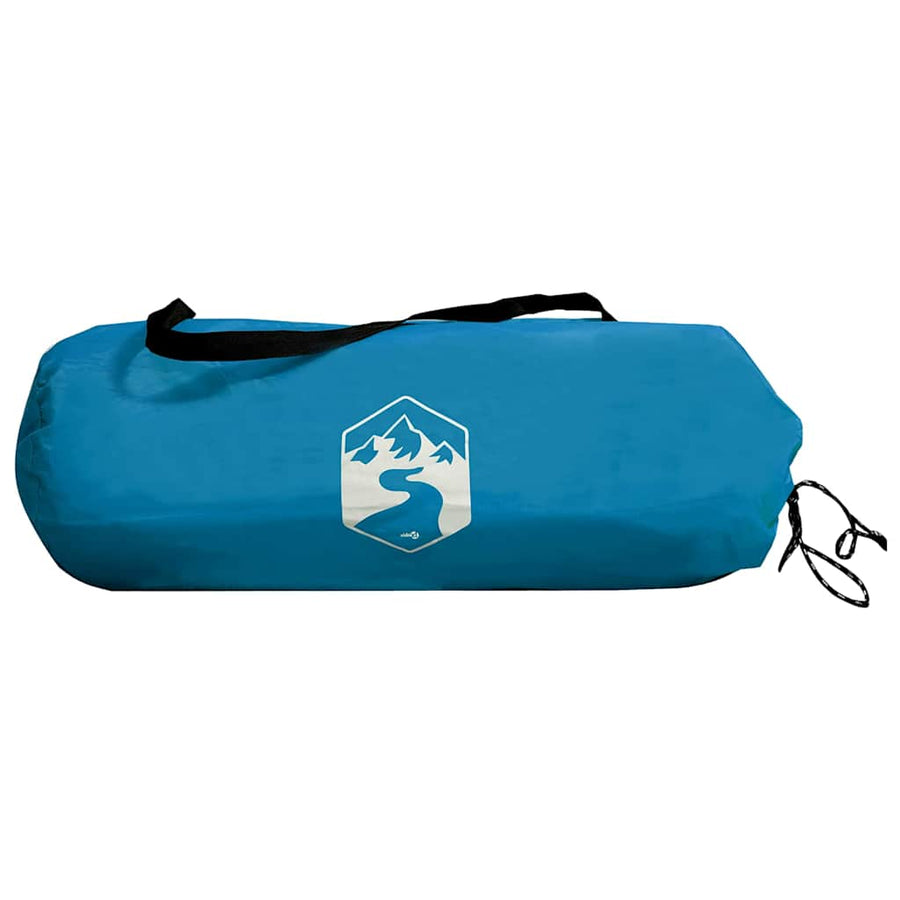 Tunneltent met dak met opslag Blauw en Grijs 328 x 228 x 115 cm