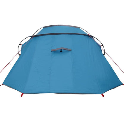 Tunneltent met dak met opslag Blauw en Grijs 328 x 228 x 115 cm