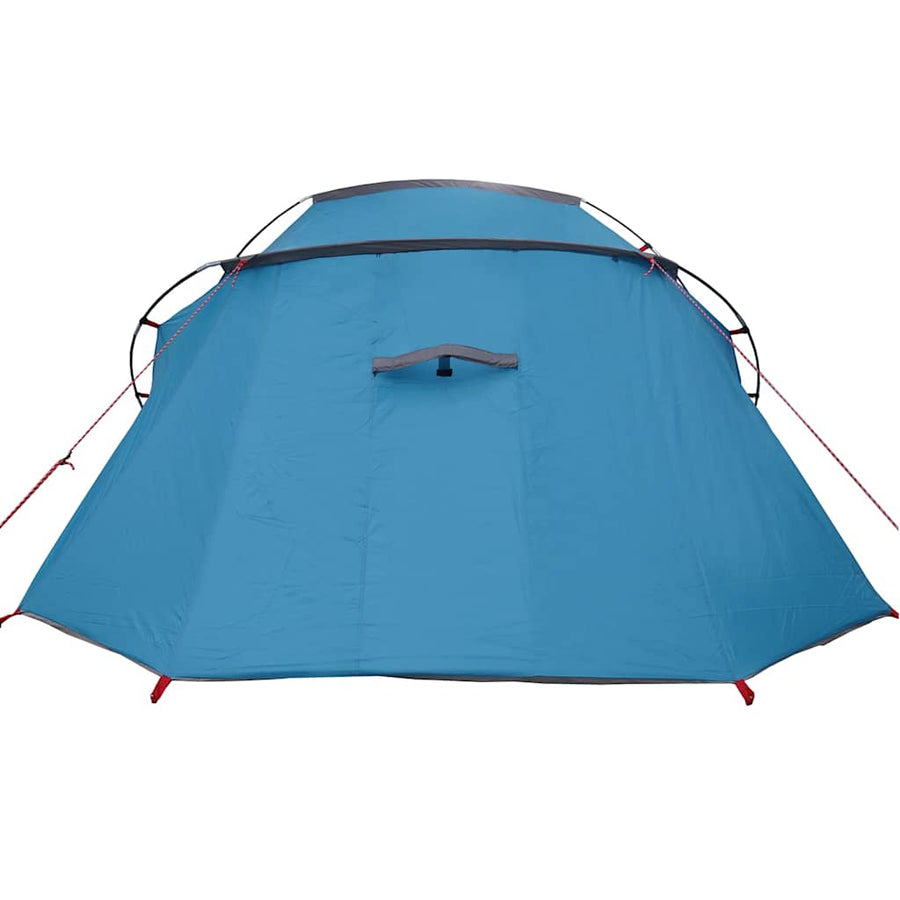 Tunneltent met dak met opslag Blauw en Grijs 328 x 228 x 115 cm