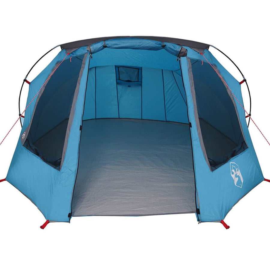 Tunneltent met dak met opslag Blauw en Grijs 328 x 228 x 115 cm