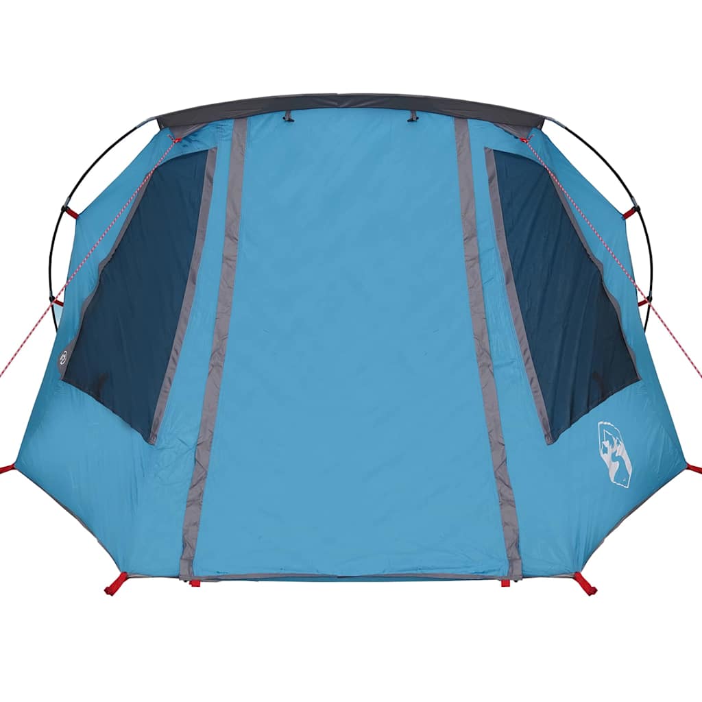 Tunneltent met dak met opslag Blauw en Grijs 328 x 228 x 115 cm