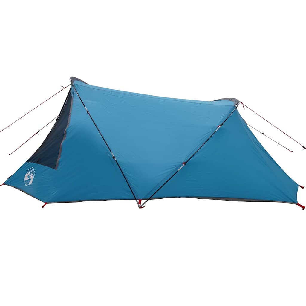 Tunneltent met dak met opslag Blauw en Grijs 328 x 228 x 115 cm