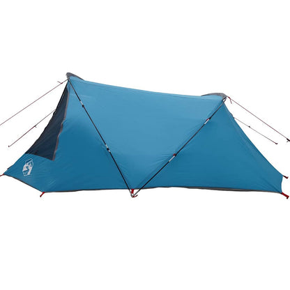Tunneltent met dak met opslag Blauw en Grijs 328 x 228 x 115 cm