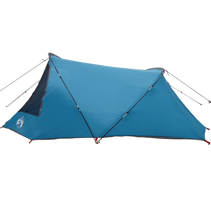 Tunneltent met dak met opslag Blauw en Grijs 328 x 228 x 115 cm
